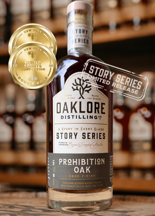 Oaklore Story Series: Prohibition Oak Cask Finished Bourbon (PRESALE, SHIPPING EARLY OCTOBER!)
