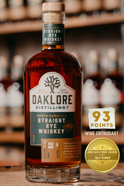 Oaklore North Carolina Straight Rye Whiskey
